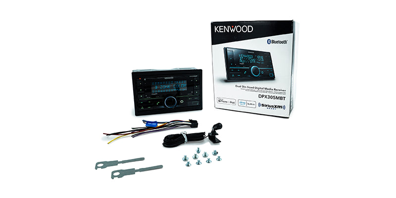 Kenwood - DPX305MBT - Media Receiver, Bluetooth, Alexa Built-in, Alexa wake word enabled,  Front USB & AUX, Variable Illumination, SiriusXM Ready, (3)2.5V RCA Preouts, Remote APP ready