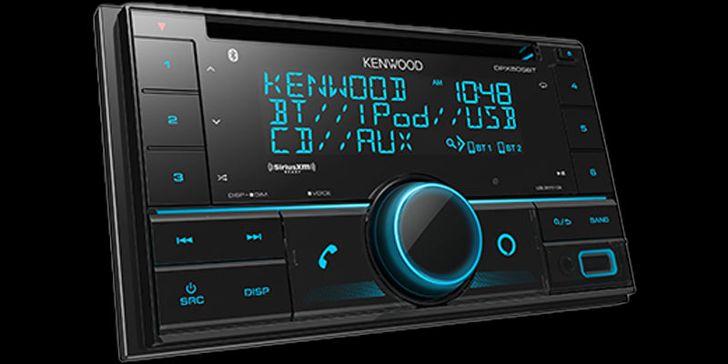 Kenwood - DPX505BT - CD Receiver, Bluetooth, Alexa Built-in, Alexa wake word enabled,  Front USB & AUX, Variable Illumination, SiriusXM Ready, (3)2.5V RCA Preouts, Remote APP ready