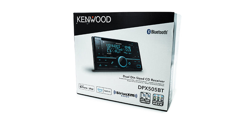 Kenwood - DPX505BT - CD Receiver, Bluetooth, Alexa Built-in, Alexa wake word enabled,  Front USB & AUX, Variable Illumination, SiriusXM Ready, (3)2.5V RCA Preouts, Remote APP ready