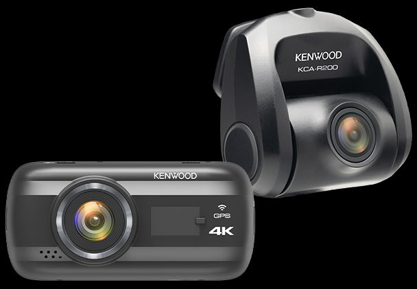 Kenwood - DRV-A610WDP 4K Front and 2K Rear Dash Cam System (2616 x 1964), WiFi Connection for Phone APP (IOS or Android), Over the Air Firmware updates via App,
Compact Design (58.5mm x 42.8mm x 24.4mm), Motion Sensor, Parking Mode, USB C to USB A and Cig