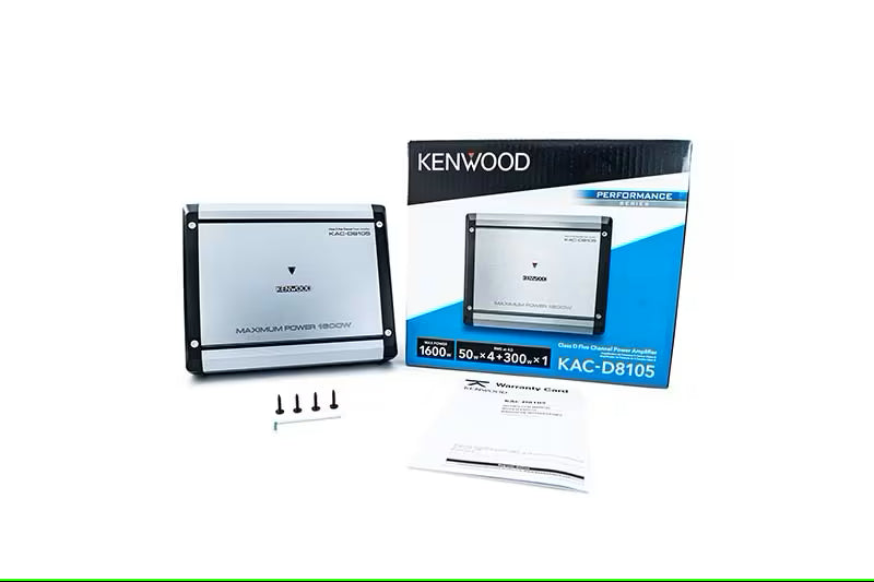 Kenwood - KAC-D8105 - 5 Channel Amplifier with 75W x4 + 500W x1 RMS Power at 2ohms