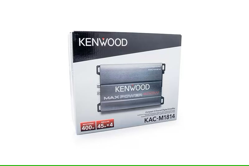 Kenwood - KAC-M1814 - 4 Channel Compact Power Amplifier, Conformal Coated,  400W Max Power