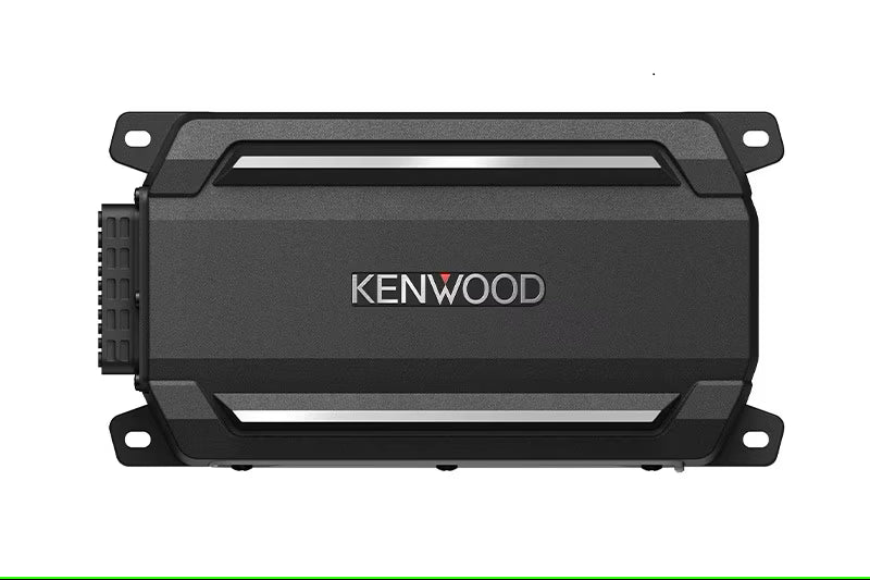 Kenwood - KAC-M5001 - IP67/IP66  Waterproof Mono Compact Power Amplifier, ASTM B117 Salt Spray Certified, Wired Level Control Knob for remote mounting, Low- Pass Filters (50-200Hz), 200W x 1 @ 4 ohms, 300W x 1 @ 2ohm