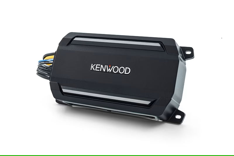 Kenwood - KAC-M5001 - IP67/IP66  Waterproof Mono Compact Power Amplifier, ASTM B117 Salt Spray Certified, Wired Level Control Knob for remote mounting, Low- Pass Filters (50-200Hz), 200W x 1 @ 4 ohms, 300W x 1 @ 2ohm