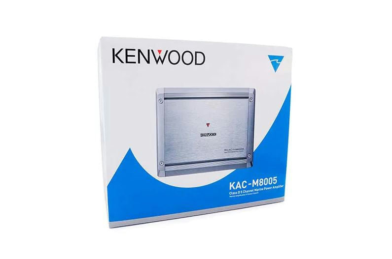 Kenwood - KAC-M8005 - 5 Channel Amplifier with 75W x4 + 500W x1 RMS Power at 2ohms, Conformal Coating for Marine Use