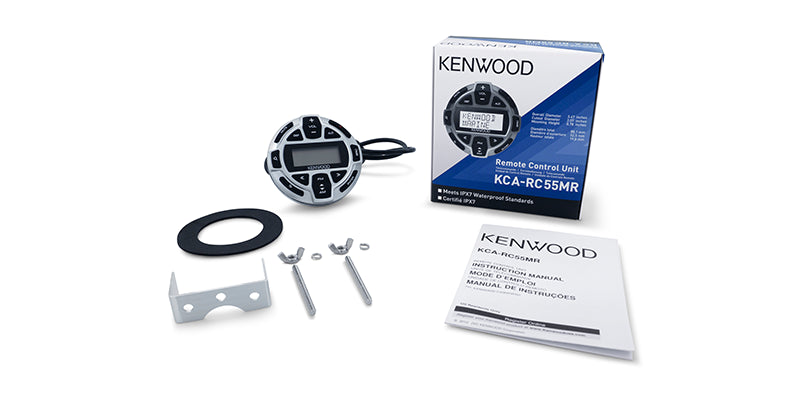 Kenwood - KCA-RC55MR - Wired Marine LCD Remote Control for Marine Receivers with IPX7 Protection