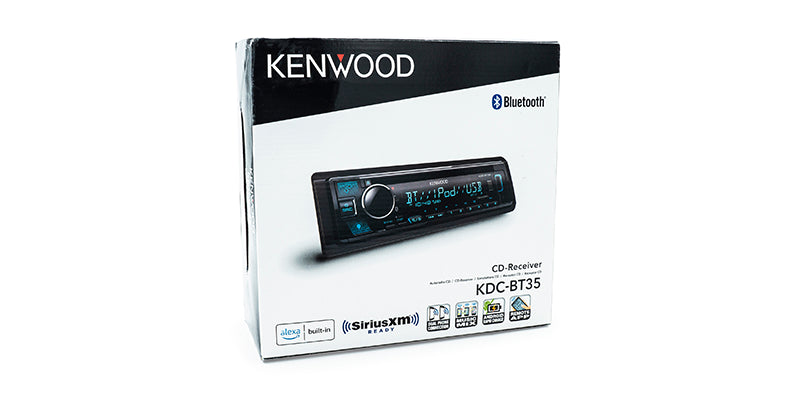 Kenwood - KDC-BT35 - CD Receiver, Bluetooth, Alexa Built-in, Alexa wake word enabled, Front USB & AUX, Variable Illumination, SiriusXM Ready, (3)2.5V RCA Preouts, Remote APP ready