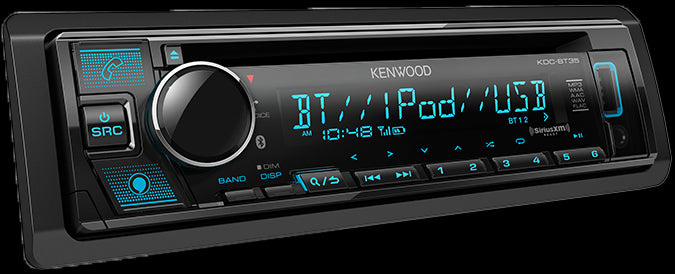 Kenwood - KDC-BT35 - CD Receiver, Bluetooth, Alexa Built-in, Alexa wake word enabled, Front USB & AUX, Variable Illumination, SiriusXM Ready, (3)2.5V RCA Preouts, Remote APP ready