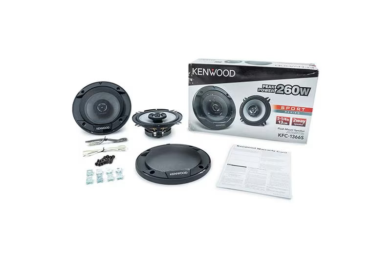 Kenwood - KFC-1366S - 5-1/4"  2-Way Speaker System, 260W Max Power