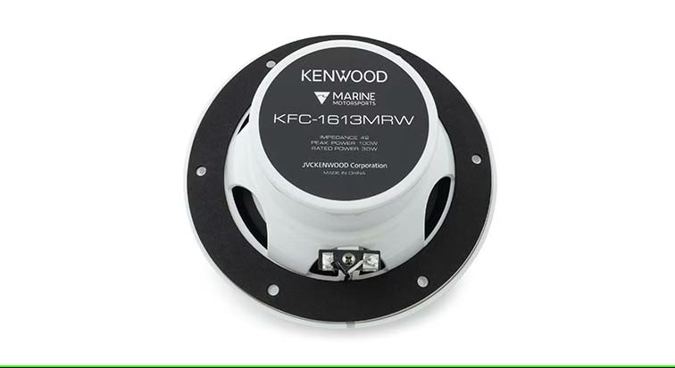 Kenwood - KFC-1613MRW - 6.5" 2-way Marine Speaker (White), 100W Max power