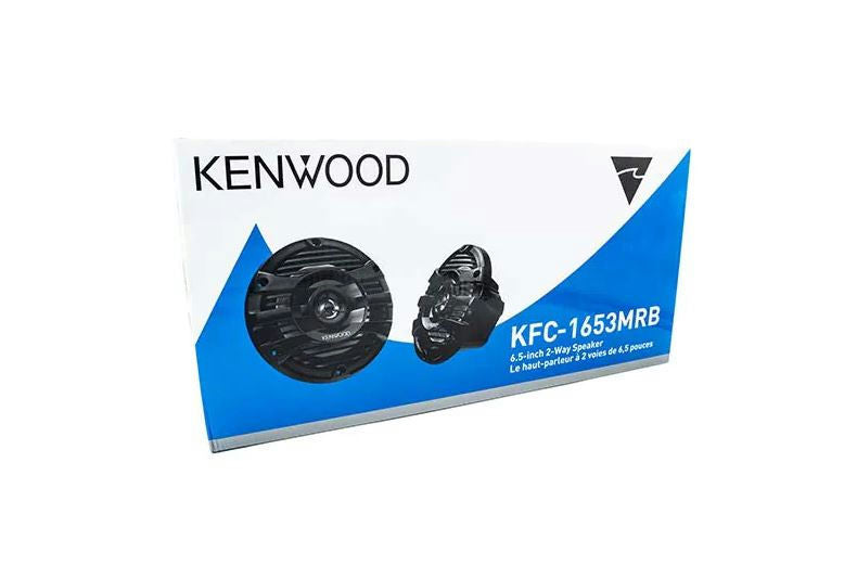 Kenwood - KFC-1653MRB - 6.5" 2-way Marine Speaker System (Black), 150W Max Power