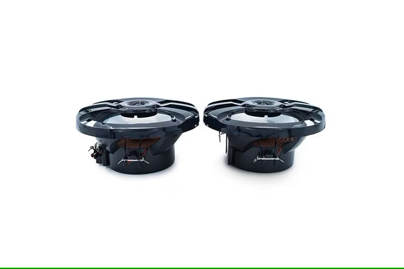 Kenwood - KFC-1673MRBL - 6.75" 2-Way Marine Speaker(Black) with RGB Lighting , Remote Control Included, 260 Max Power