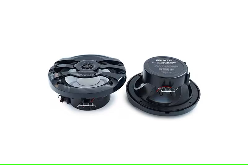 Kenwood - KFC-1673MRBL - 6.75" 2-Way Marine Speaker(Black) with RGB Lighting , Remote Control Included, 260 Max Power