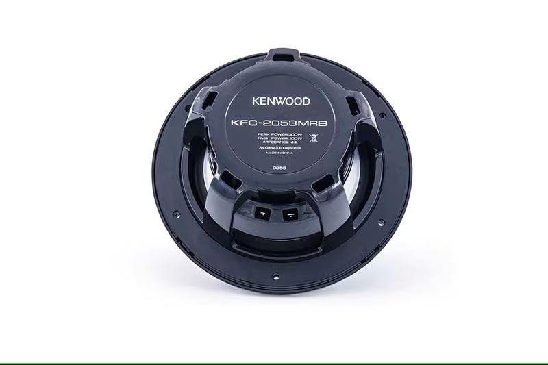 Kenwood - KFC-2053MRB - 8" 2-way Marine Speaker System (Black), 300W Max Power, Stainless steel mesh grill