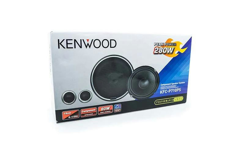 Kenwood - KFC-P710PS - 6-1/2" mid-woofer and 1" Swivel Tweeter - Component Speaker System