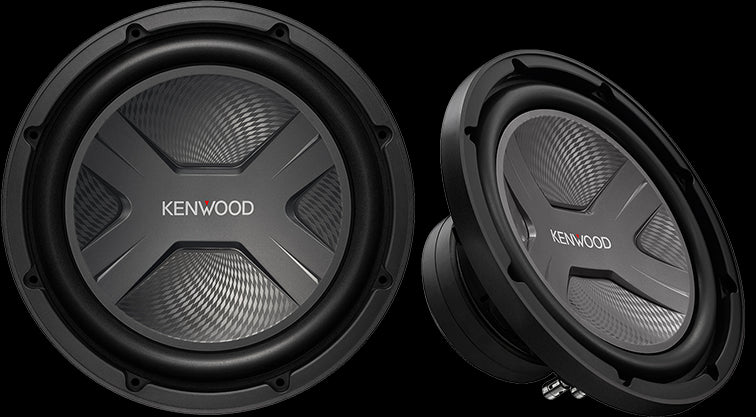 Kenwood - KFC-W2541 - 10" Subwoofer, Single 4-ohm voice coil,  1300 W Maximum Power Handling (300W RMS)