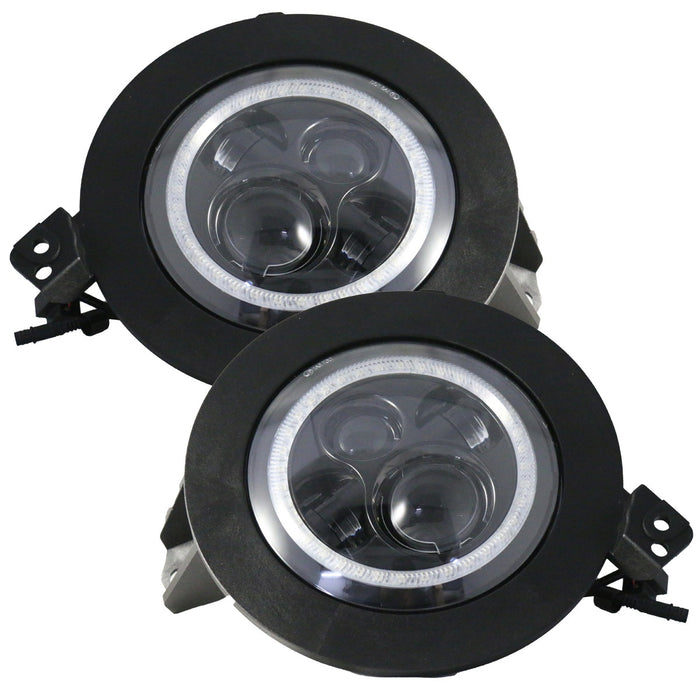 Race Sport - RS9JL4C - Chasing Version - 2018+ Jeep JL 9 inch Adapted Headlight and 4 inch Foglight ColorSMART Combo Complete RGB Multi-Color kit - Smartphone Controlled with (2) Headlights and (2) Fogl
