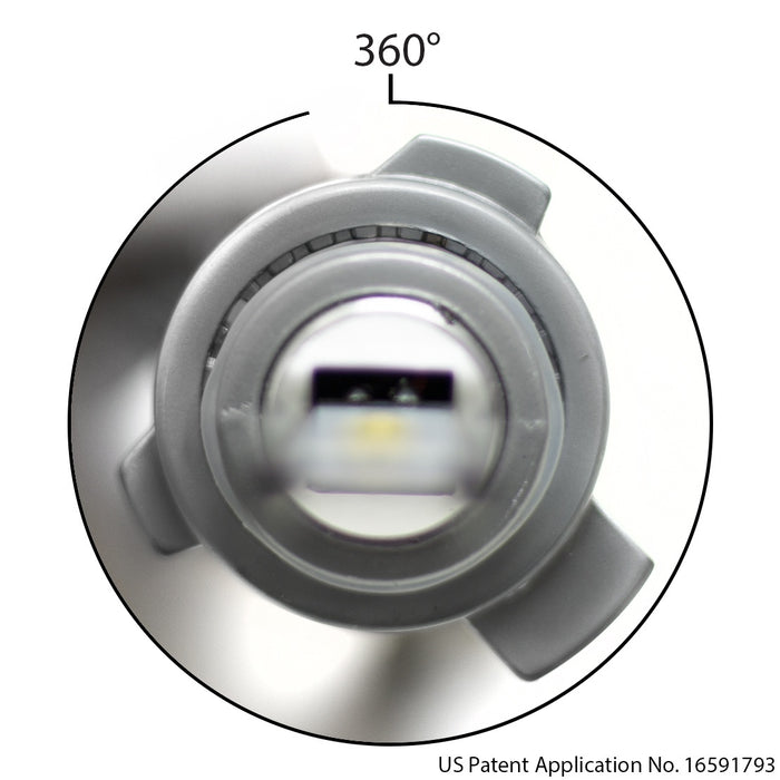 Race Sport 9012G4LED - 9012 (HIR2) GEN4® LED Headlight Conversion Kit with 360 clock-able base, Focus Optics, and copper stranded rope heat sinks - Patent Approved Design