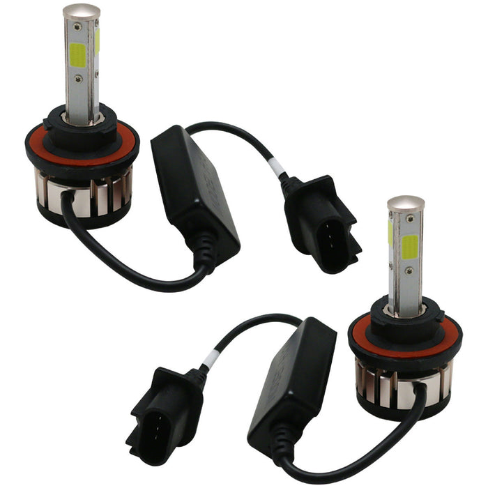 Race Sport H13LED4S - 4-Sided Plug-N-Play LED Headlight Kit - 2,500 LUX  (6,000 Lumens) w/ OEM Kelvin Color