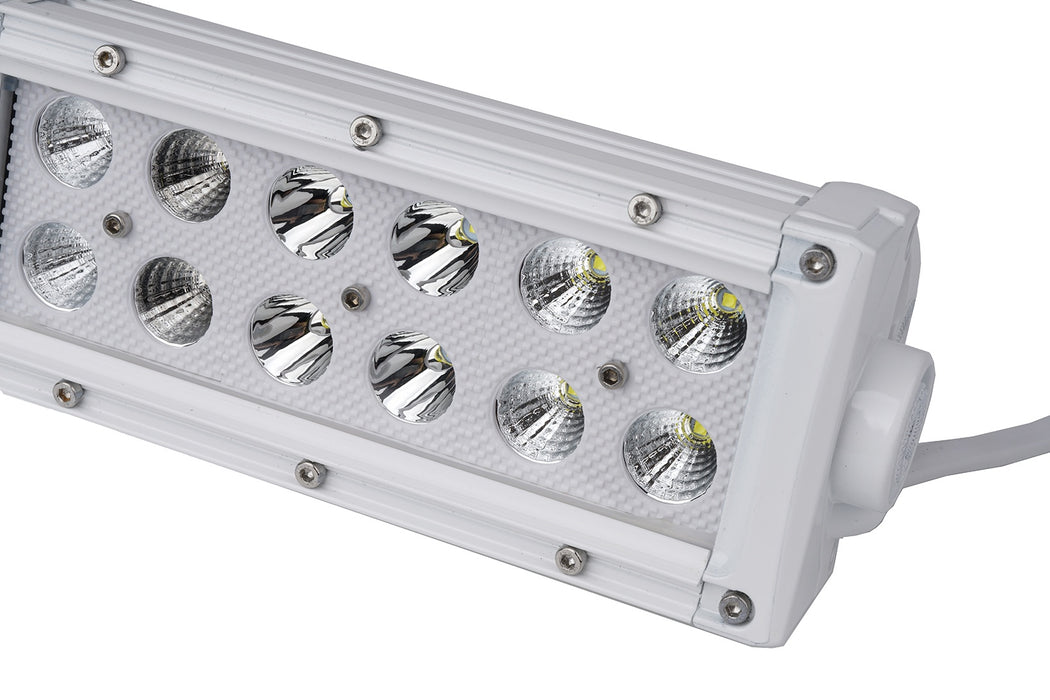 Race Sport MS36WWDS - New - 8.25inch Marine Grade Dual Row Straight Light Bar with 36-Watt 12 x 3W High Intensity CREE LEDs