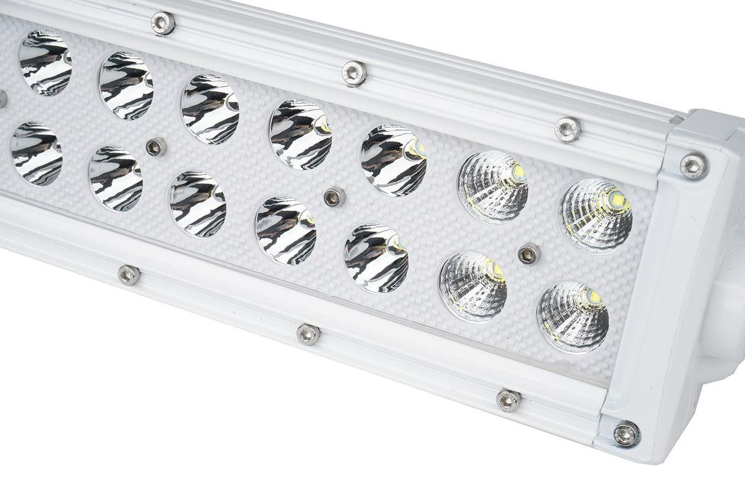 Race Sport MS72WWDS - New - 14.25inch Marine Grade Dual Row Straight Light Bar with 72-Watt 24  x 3W High Intensity CREE LEDs