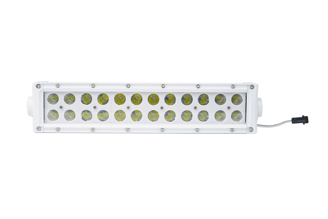 Race Sport MS72WWDS - New - 14.25inch Marine Grade Dual Row Straight Light Bar with 72-Watt 24  x 3W High Intensity CREE LEDs