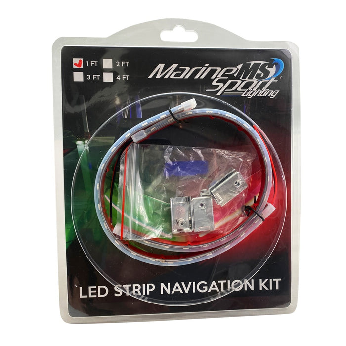 Race Sport MSL1FTSL - NEW -  Marine Vessel 12in LED Strip Starboard and Port sidelight Nav kit (1FT)