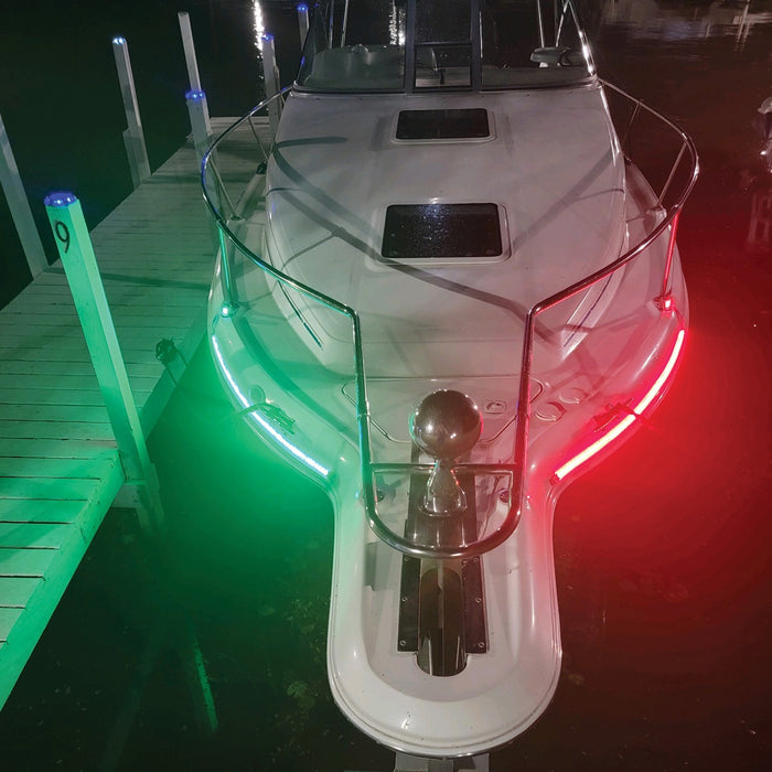 Race Sport MSL1FTSL - NEW -  Marine Vessel 12in LED Strip Starboard and Port sidelight Nav kit (1FT)