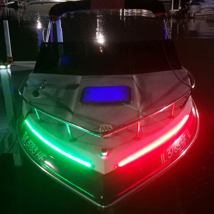 Race Sport MSL1FTSL - NEW -  Marine Vessel 12in LED Strip Starboard and Port sidelight Nav kit (1FT)