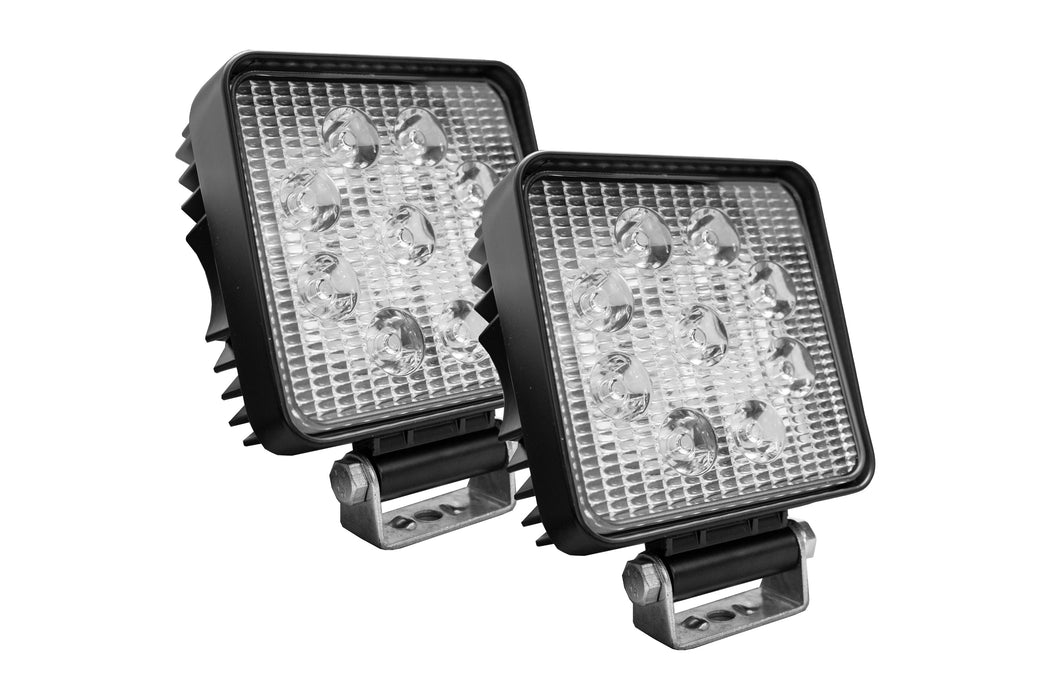 Race Sport RS27WS2 - Street Series 4in Square LED Work Spot Light 27W/1,755LM (Pair)