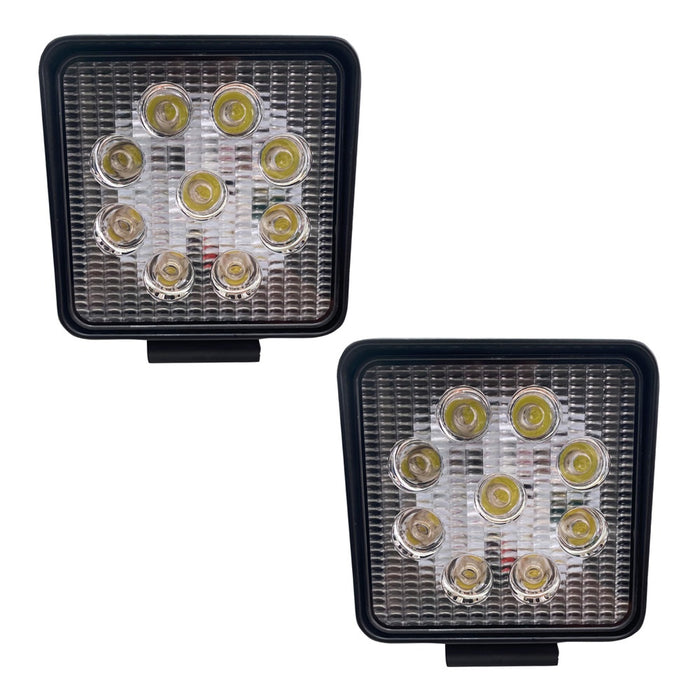 Race Sport RS27WS2 - Street Series 4in Square LED Work Spot Light 27W/1,755LM (Pair)