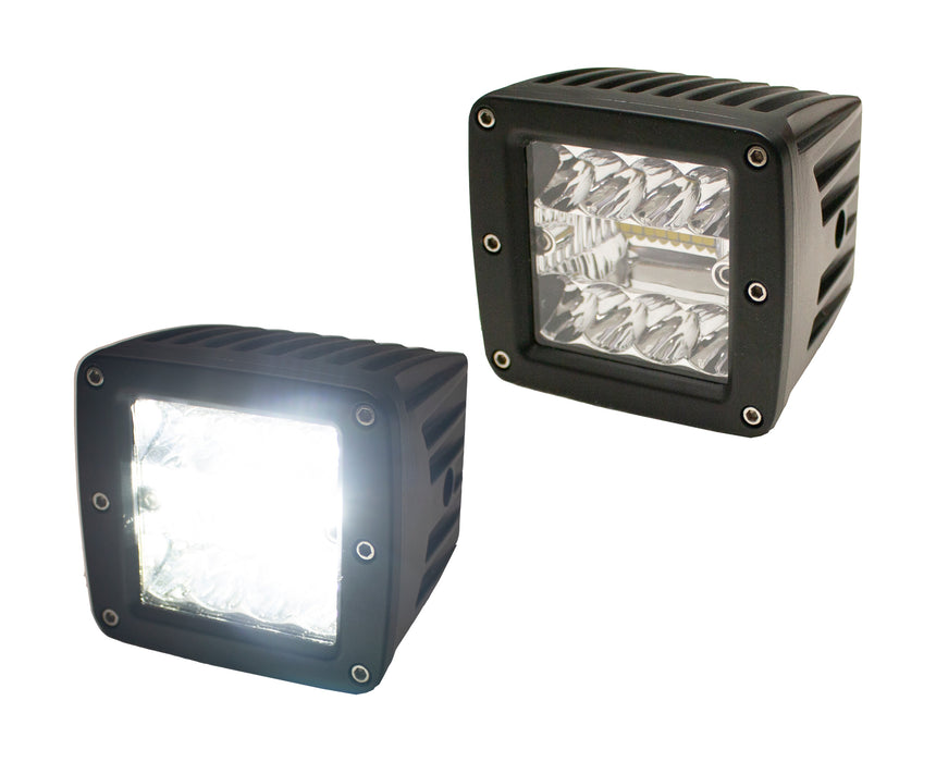 Race Sport RS3X3ECO - NEW - ECO-LIGHT LED High Power CUBE Style Auxiliary Lights (Sold as Pairs)