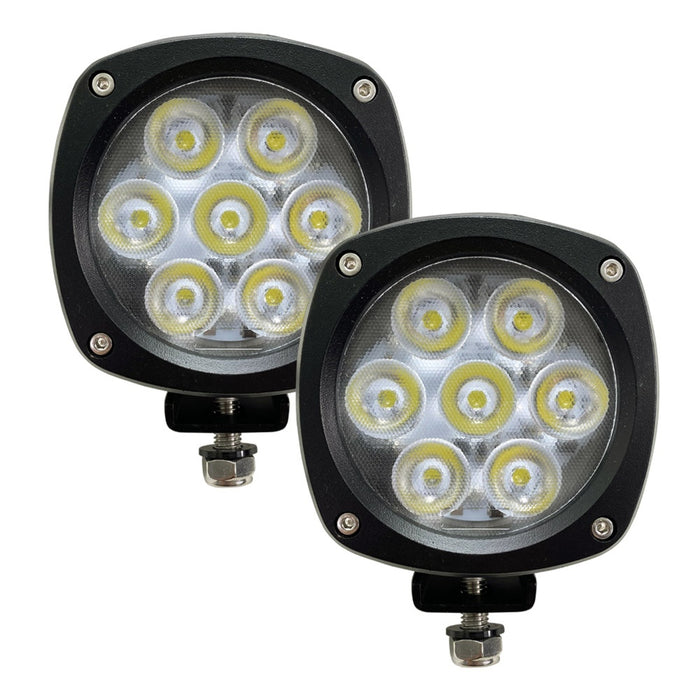 Race Sport RS4CREE35W2 - Professional Grade HD Series  4.3in Round Cree LED Spot Light (Pair) with Dual Output Harness included