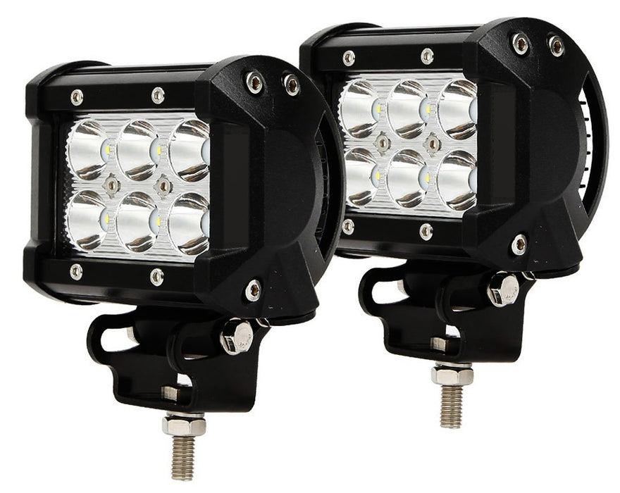 Race Sport RS6L18WPR - Street Series 18W 6-LED Bottom Mount LED Spot Lights (Pair)