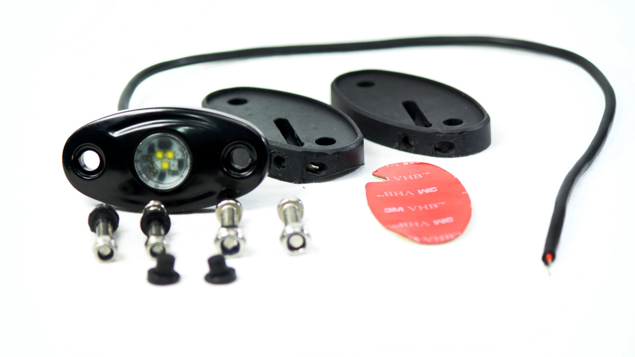 Race Sport RSLDPODW - 9W/720LM IP68 LED Glow POD Station Lights (White) AKA Rock Lights (Each)