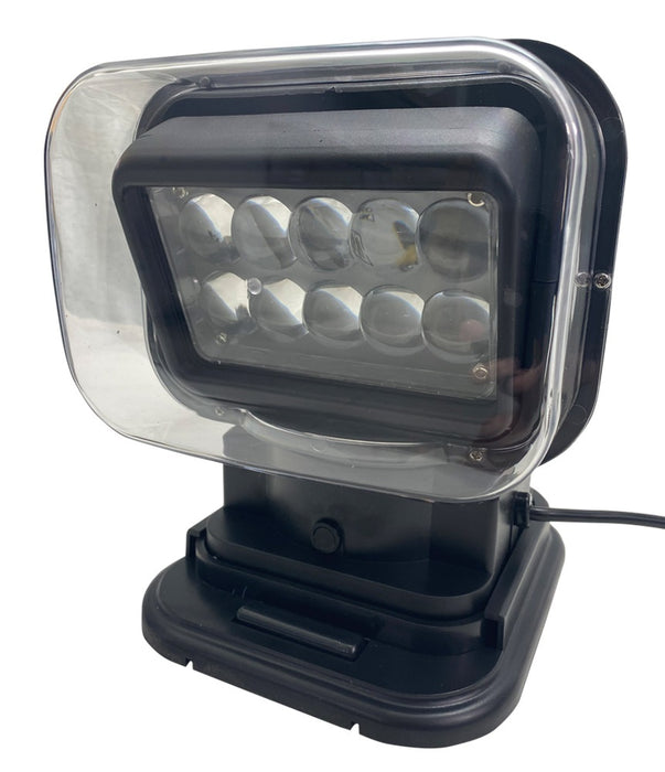 Race Sport RSM50WB - Motorized 50W LED Spot Light w/ Remote 360 degree / 120 vertical Swivel Functionality (Black)