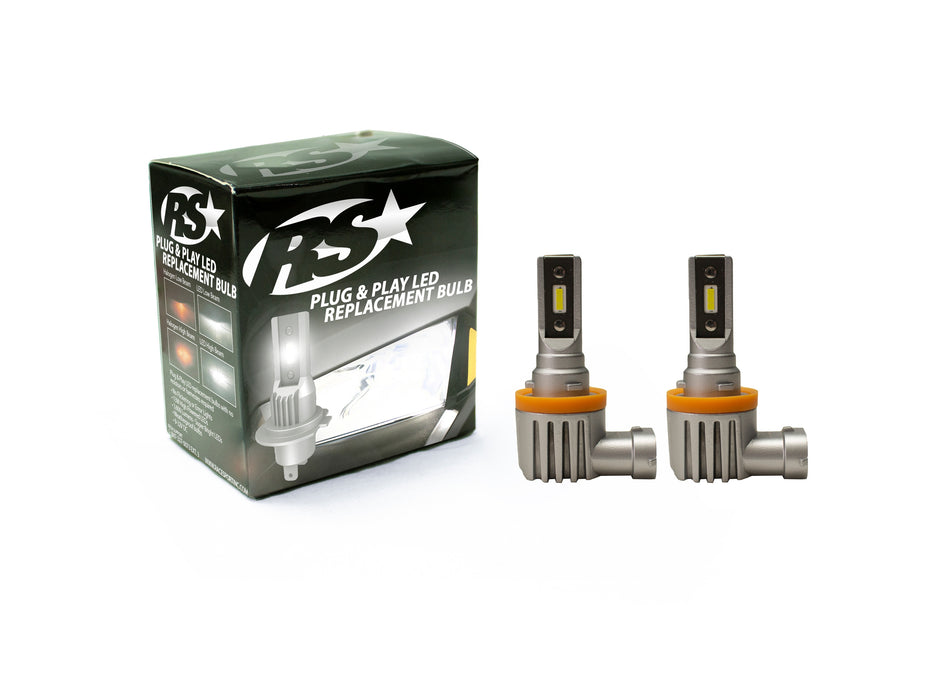 Race Sport RSPNPH11 - H11 PNP Series Plug N Play Super LUX LED OEM Replacement Bulb Kit