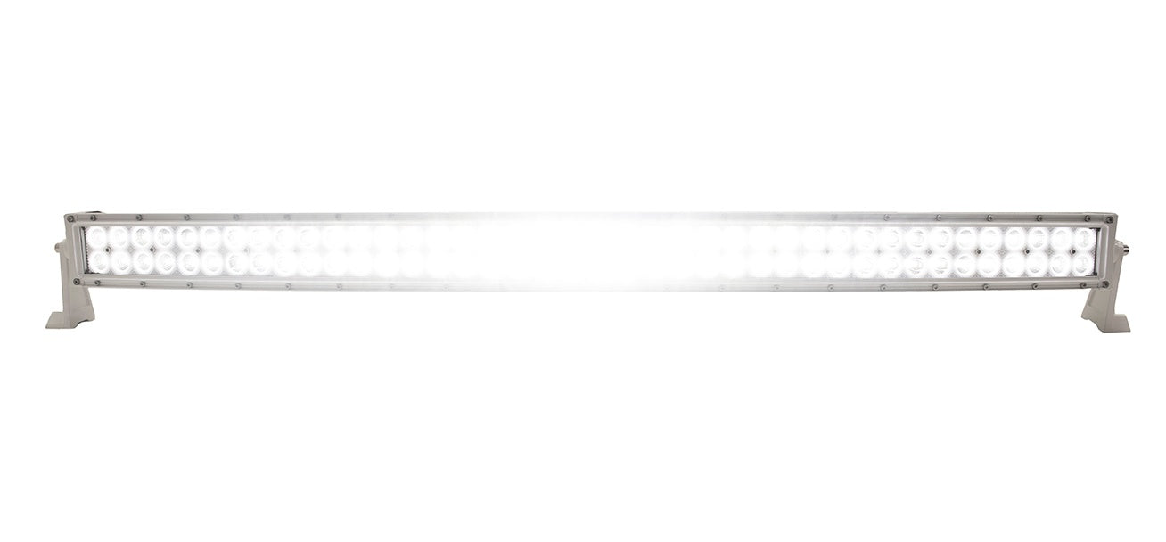 RaceSport - MS240WW-WA - New - 40inch Marine Grade Wrap Around White Shell Light Bar with 240-Watt 80 x 3W High Intensity OSRAM LEDs