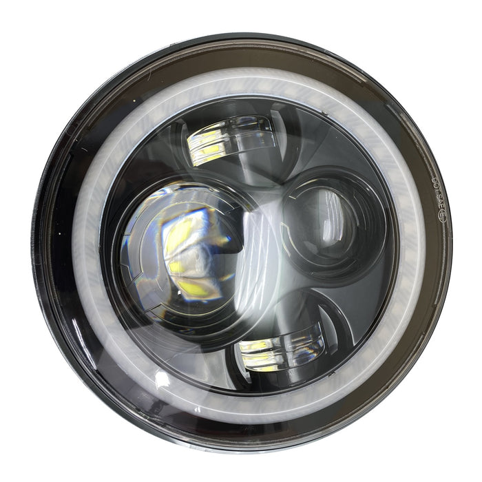 RaceSport - RS3037050 - Jeep Wrangler 7in Headlight and 4in Foglight ColorSMART Combo Complete RGB Multi-Color kit  - Smartphone Controlled with (2) Headlights and (2) Foglights