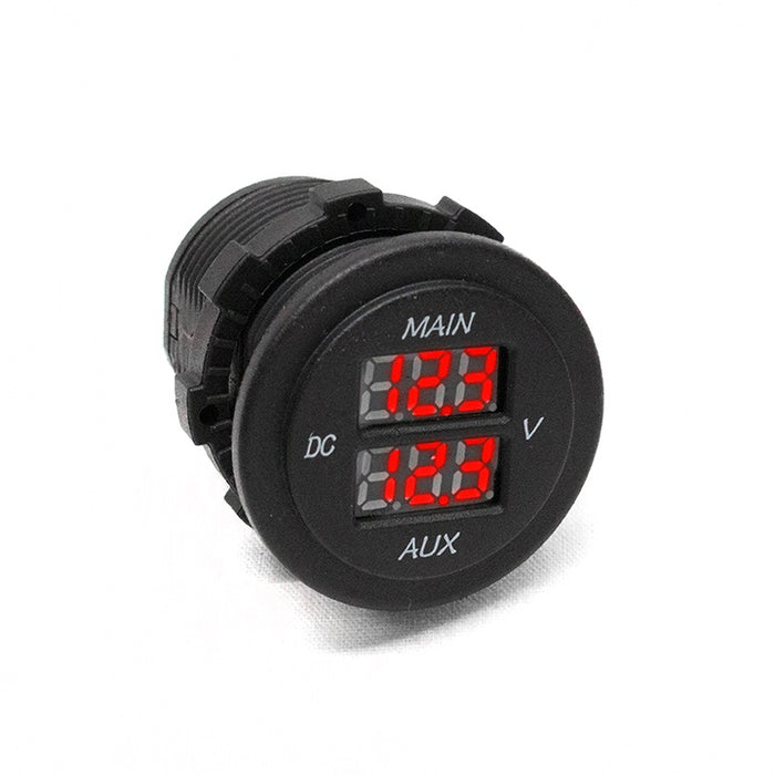 RaceSport - RS50893 - Socket Sized Dual Volt Meter 10-60V