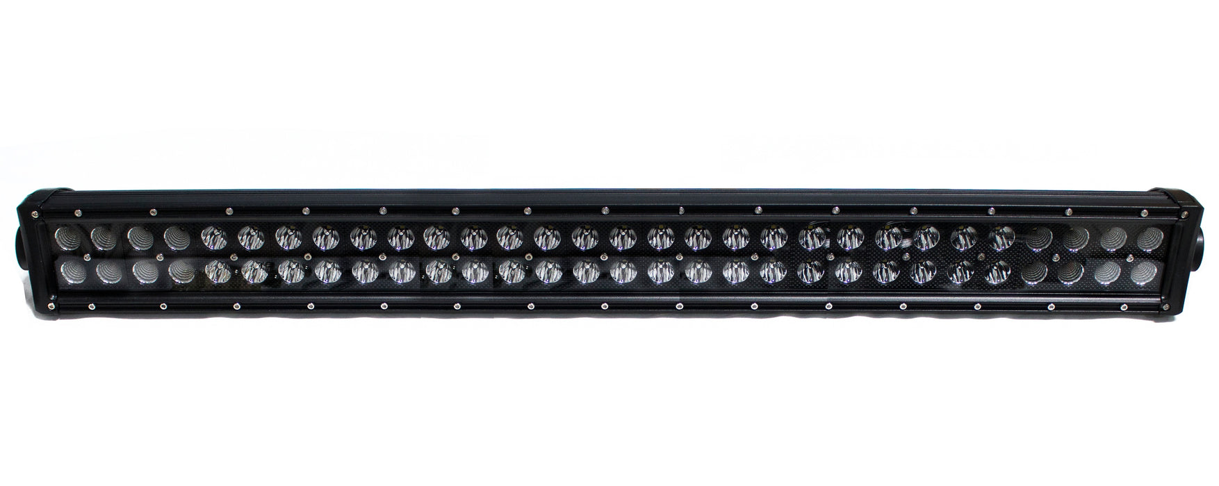 RaceSport - RSBO180 - BLACKED OUT® Series 30in Straight, Double Row, Silver Combo-Flood/Beam Straight Hi Performance Light Bar 180w