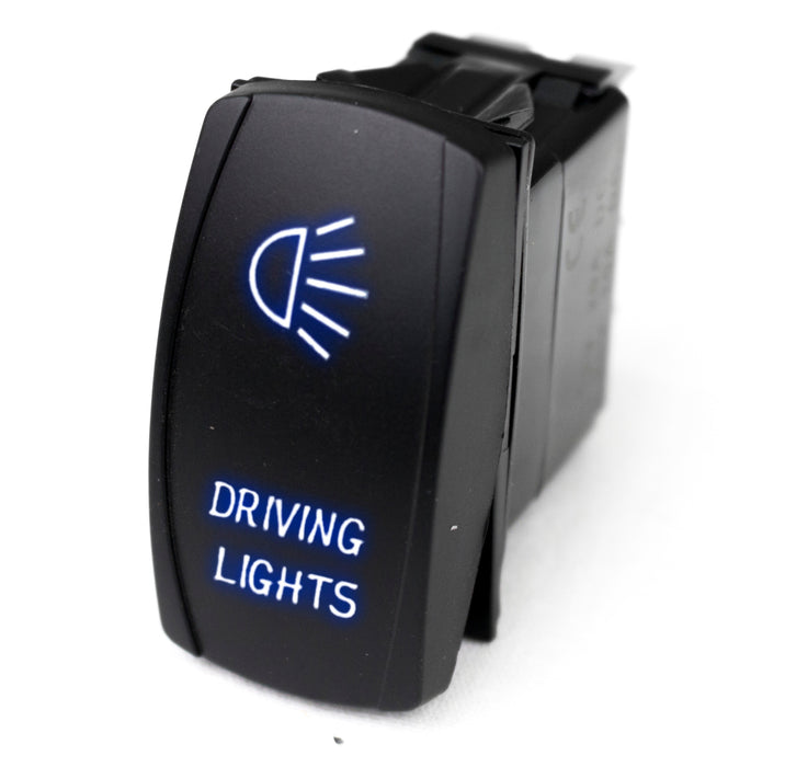 RaceSport - RSLJ7B - LED Rocker Switch w/ Blue LED Radiance (Driving Lights)