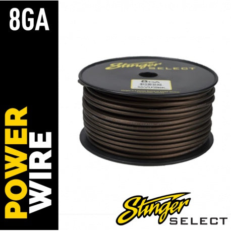 Stinger Select - SSVLP8BK - STINGER SELECT VL MATTE BLACK 8GA PWR WIRE - 250 FT