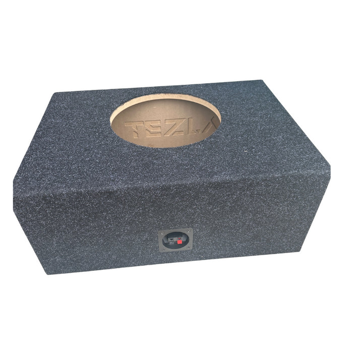 Tezla Audio - TZ12SVC Single 12 Speaker box enclosure Carpeted for 500 Series Tezla Audio Subwoofer, 1.507 Cubes after displacement, Tuned at 32 Hz