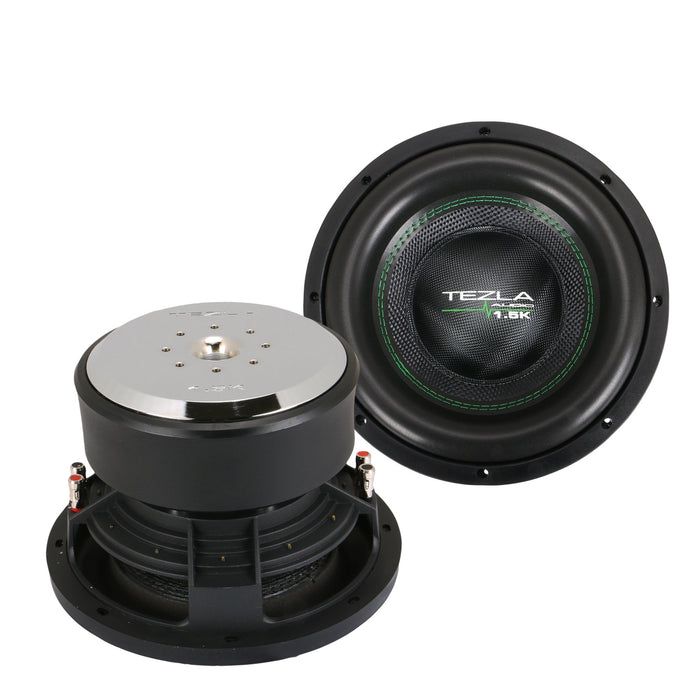 Tezla Audio - TZV110D215K - High Performance Car Subwoofer 10 Inch, Dual 2ohm, RMS 1000W, MAX 2000 Watts