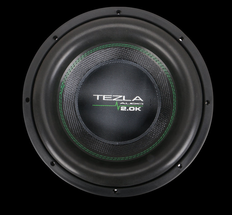 Tezla Audio - TZV112D120K -High Performance Car Subwoofer 12 Inch, Dual 1ohm, RMS 2000W, MAX 4000 Watts