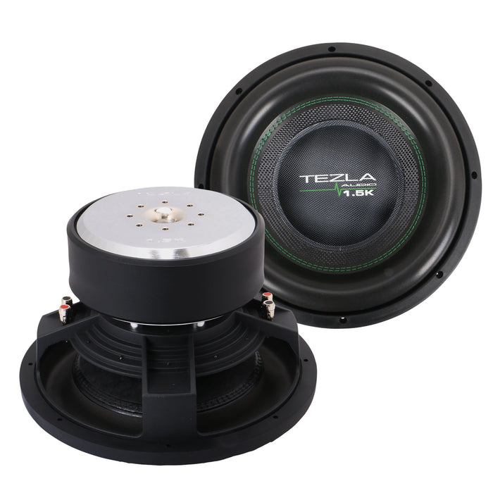 Tezla Audio - TZV112D215K - High Performance Car Subwoofer 12 Inch, Dual 2ohm, RMS 1000W, MAX 2000 Watts