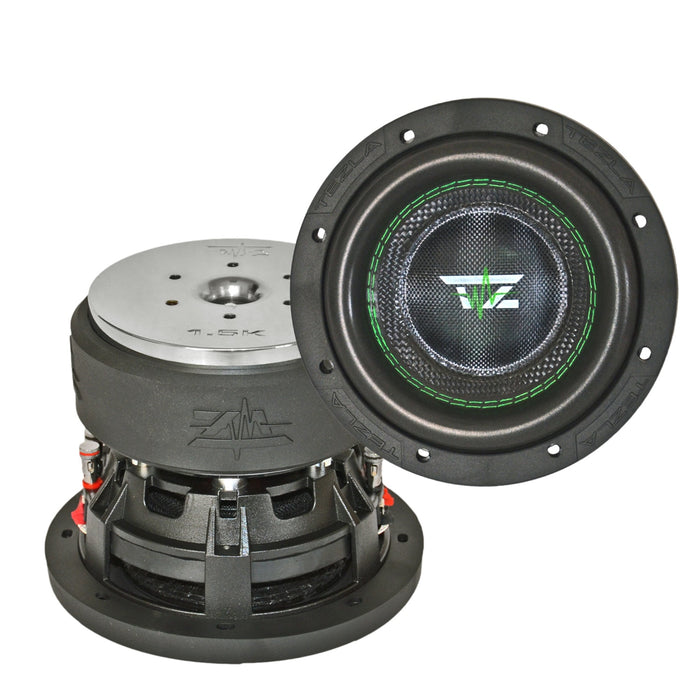 Tezla Audio Subwoofer, 1.5K Series 6.5 inch Dual 2 ohms, 900 Watts Max, 450 Watts Rms, 2 inch voice coil.