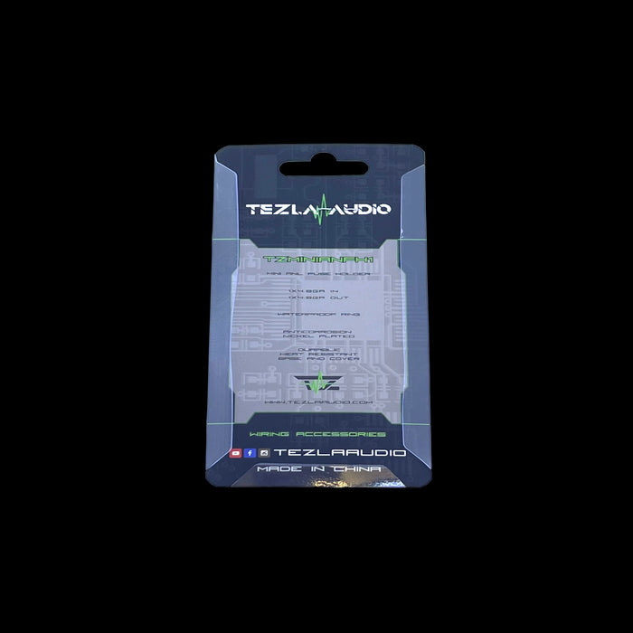 Tezla Audio TZMINIANLFH1 Mini Anl Fuse Holder, 4/8 Gauge In- 4/8 Gauge out