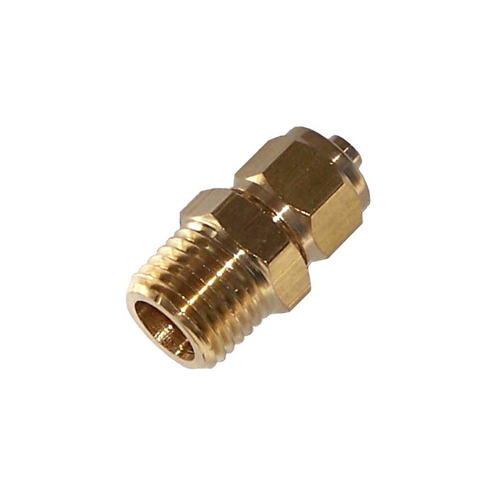 Kleinn - 51414 - 1/4 Inch M NPT straight compression fitting for 1/4 Inch O.D. air line tubing